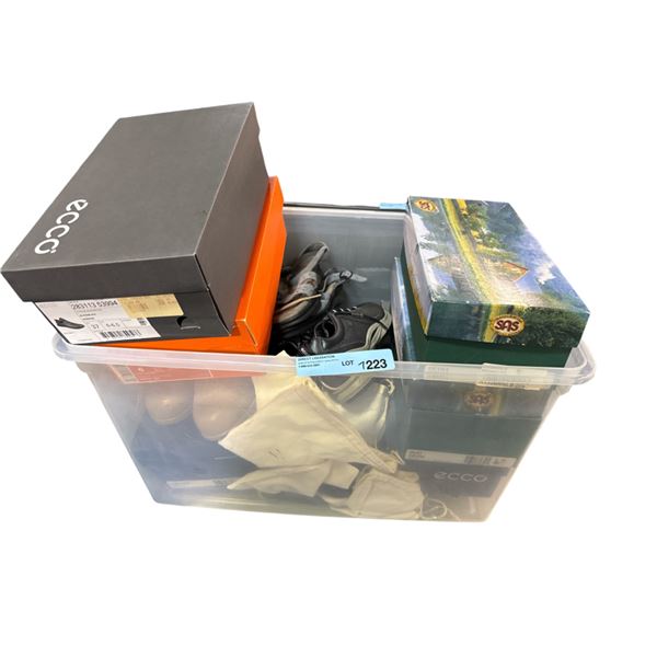 Box full of Pair of Shoes - includes Ecco/Handcrafted SAS Leather Shoes (Mixed Conditions)
