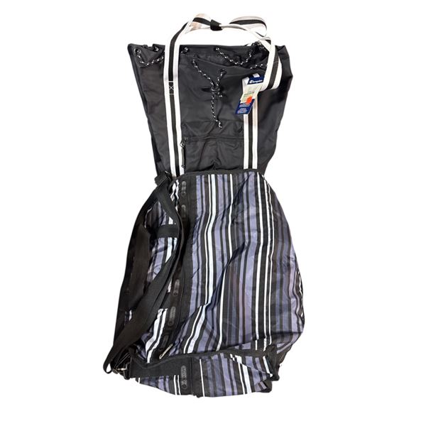 NEW Champion Black Strips White Backpack & LeSportSac Weekender Bag - Total R.V. $237