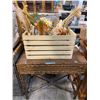 Image 2 : Movie Set Dec Group of Decorative & Furniture - includes wooden crate/Vintage Style Rattan Bamboo Se
