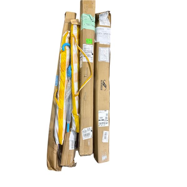 Movie Set Dec Group of Assorted Patio Umbrellas & Beach Umbrellas - Various conditions & Colors