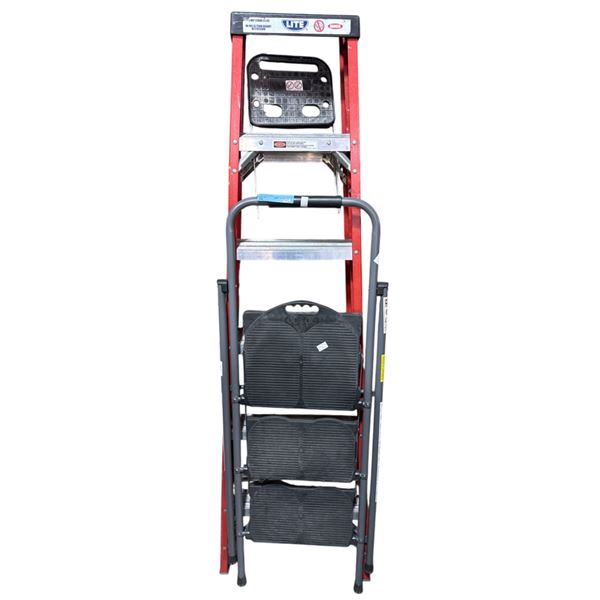 Lite 6" Ladder & 3-Steps Stool