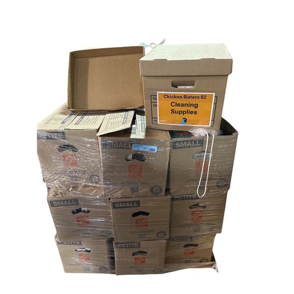 Movie Set Dec Pallet - includes Office Supplies & Large Group of VHS