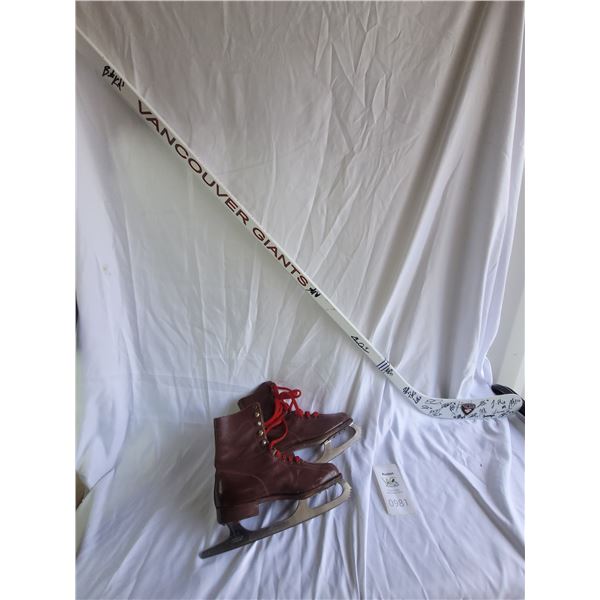 Vancouver Giants Hockey Stick & Skates A SC1
