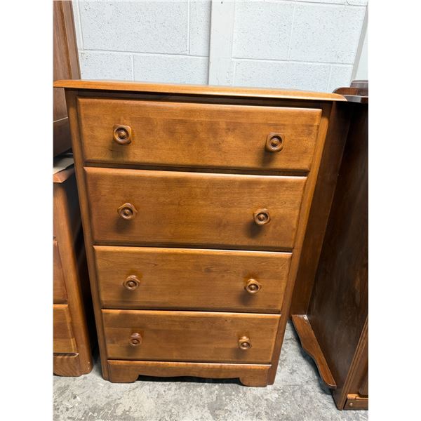 MCM dresser measures 29 1/2" x 16 1/2" x 44" tall