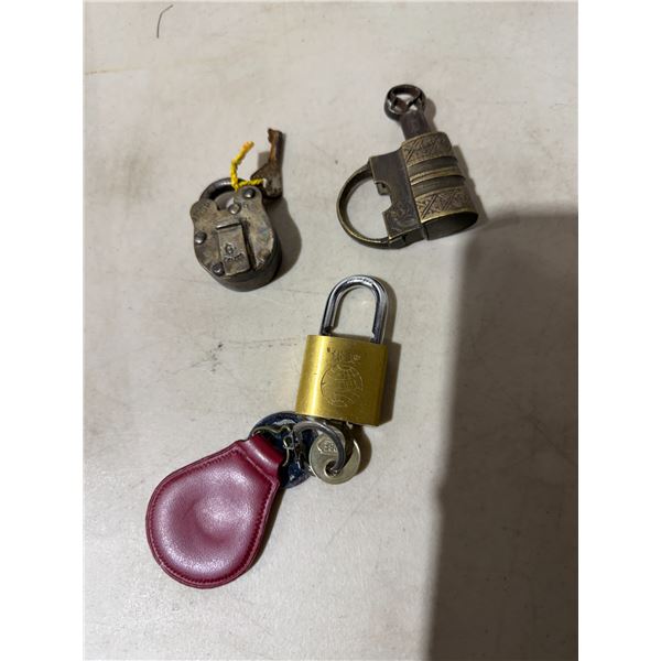 Locks with keys, antique and other