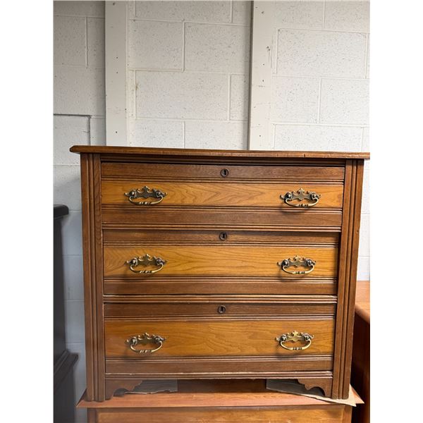 Dresser measures 35" x 16" x 31" tall