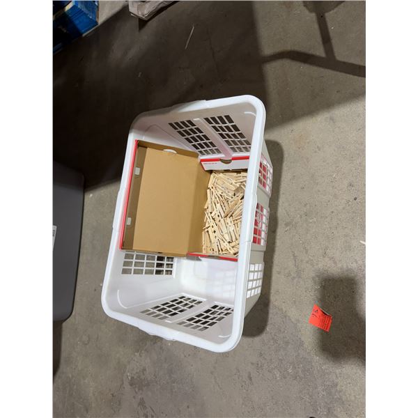 Laundry basket, and clothes bag