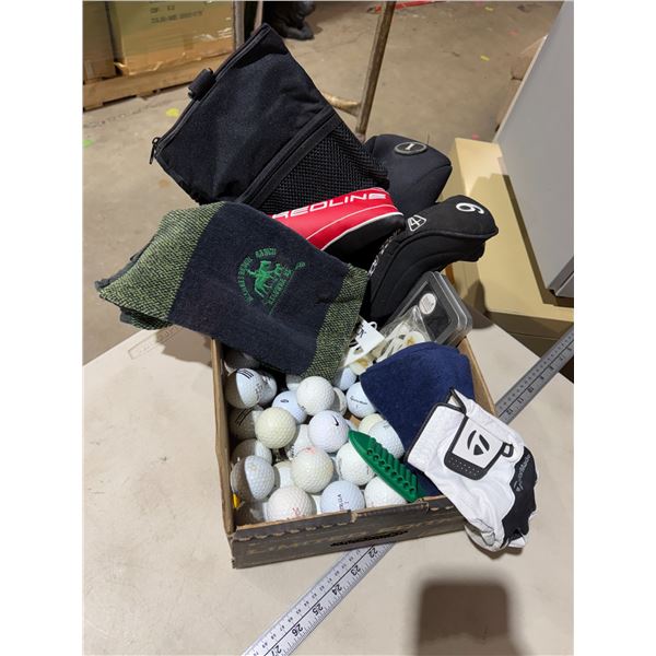 Golf balls, and golfing related items