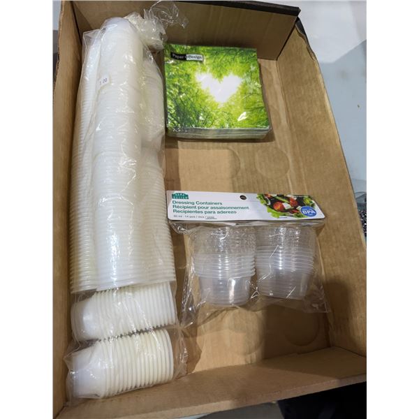 Little cups and napkins