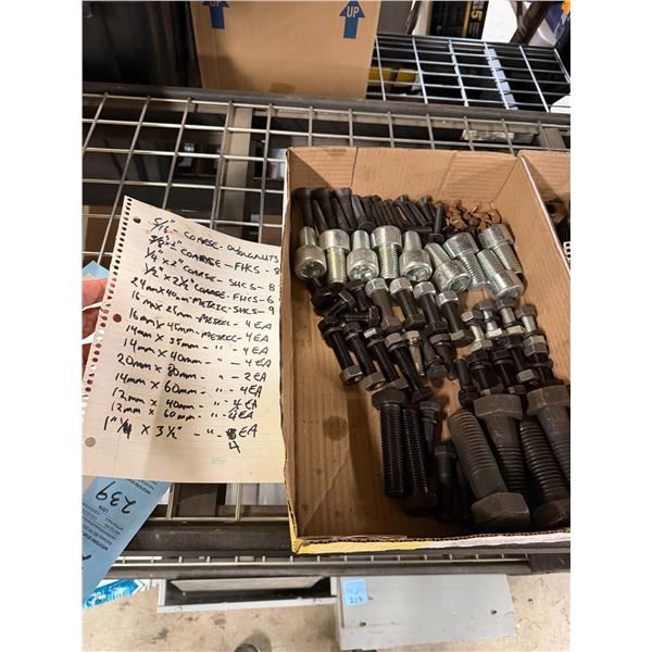 Assorted bolts