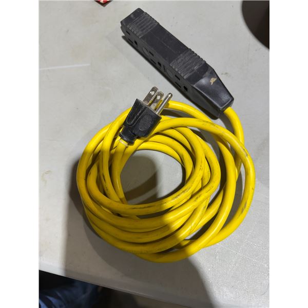 Yellow extension cord