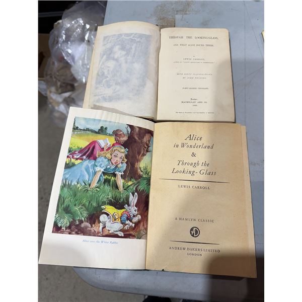 Alice in Wonderland vintage books