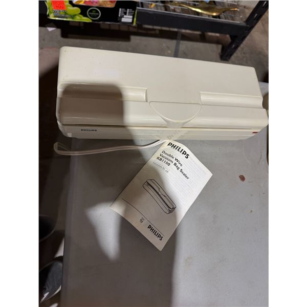 Phillips Double wire vacuum bag sealer
