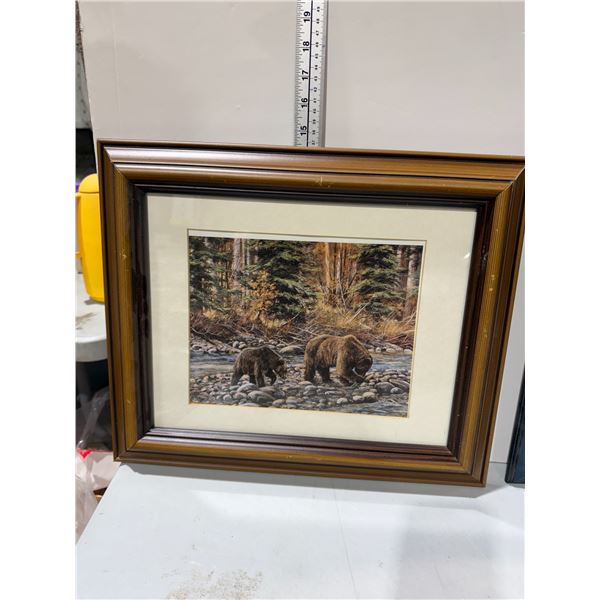 Grizzly Foraging" by the artist Robert Bateman?
