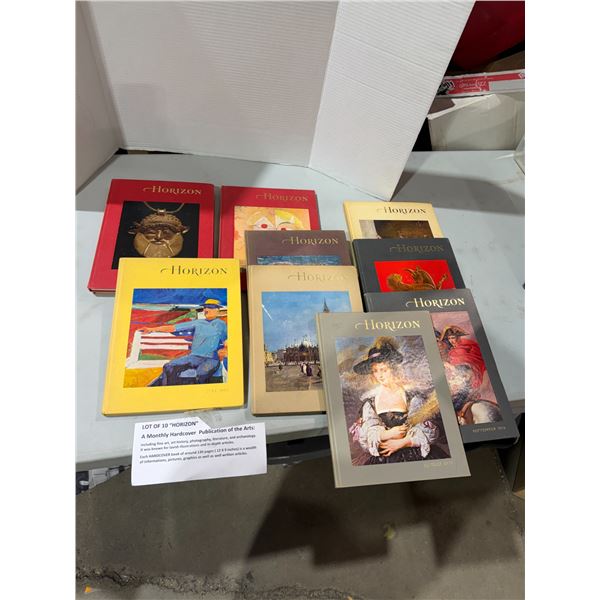 1960s and one 1970s horizon hardcover publication of arts