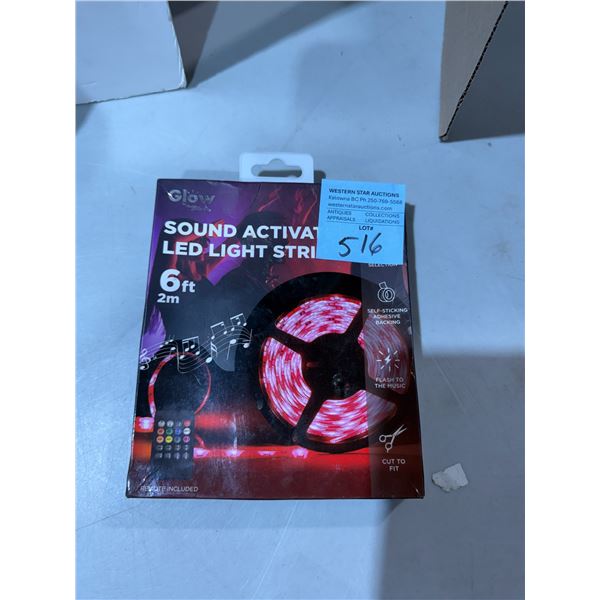 Sound activated LED light strip