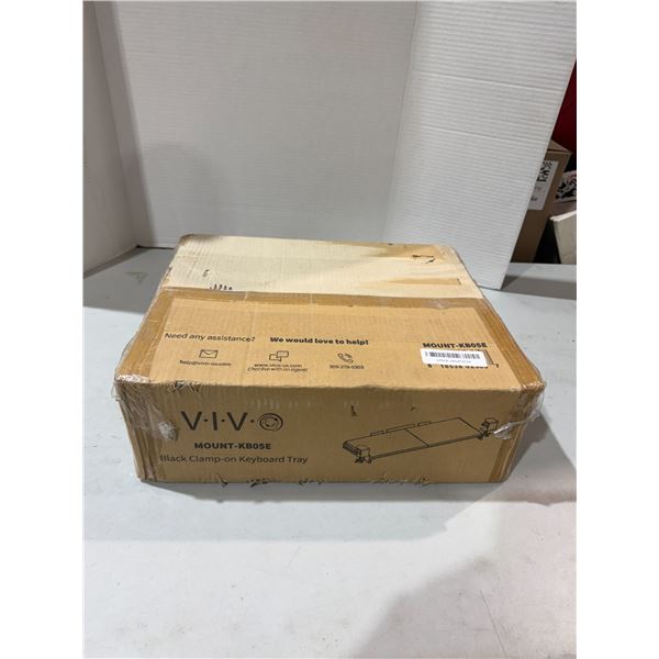 VIVO black clamp on keyboard tray