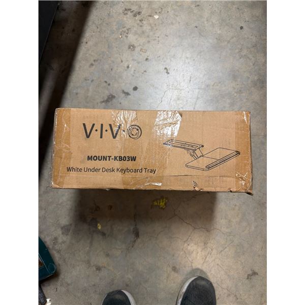 VIVO white under desk, keyboard tray