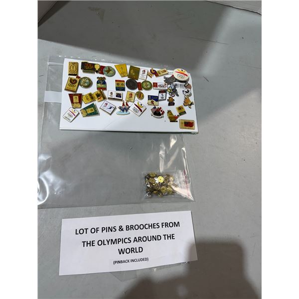 Pins from the Olympics around the world