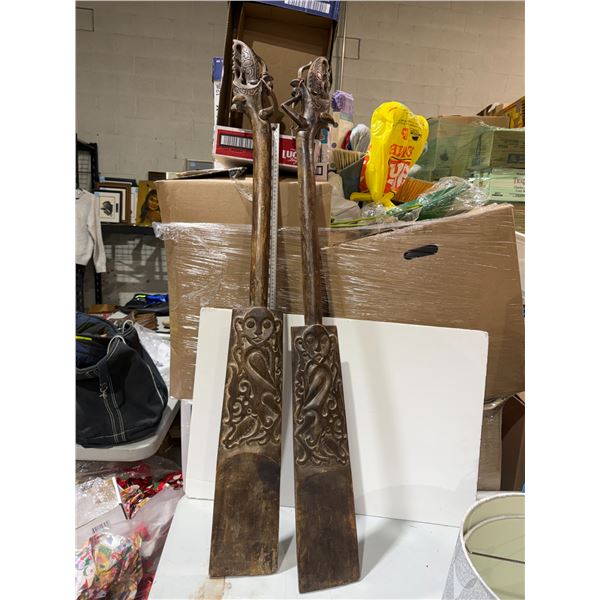 Carved paddles