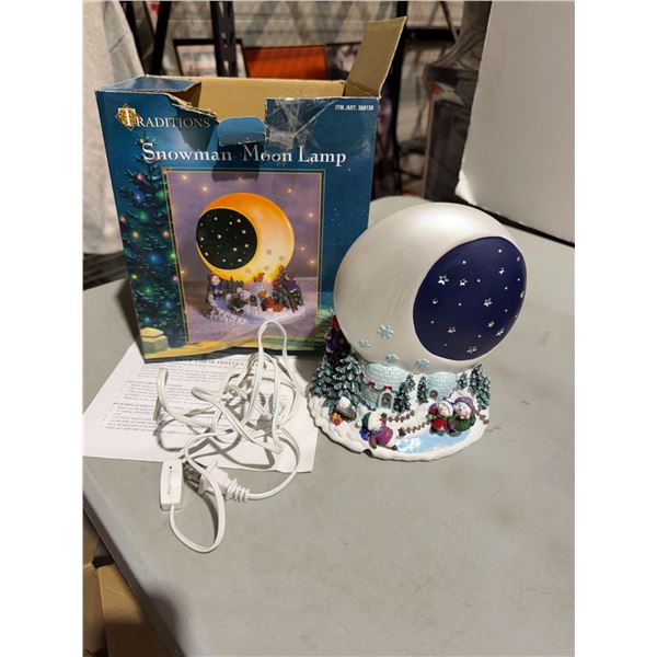 Snowman Moon lamp