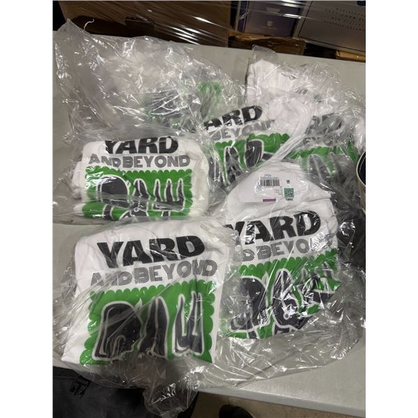 New T-shirts, medium, and large