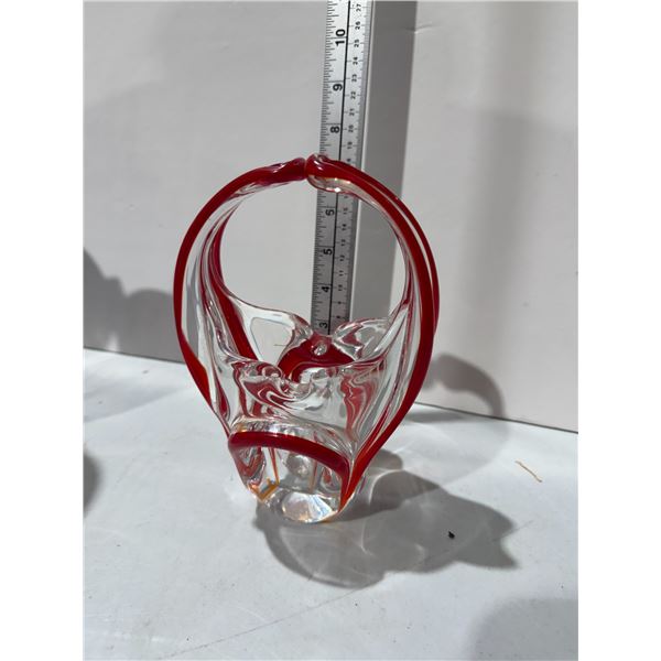 Glass basket decor