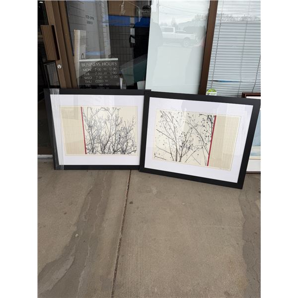 2 wall hangings measure 37 1/2" x 30 1/ 2