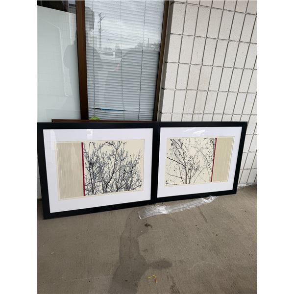 2 wall hangings measure 37 1/2" x 30 1/ 2