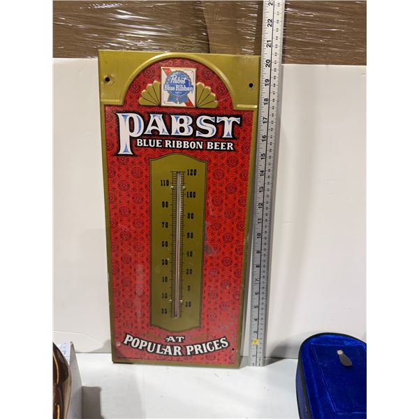 PABST blue ribbon thermometer Vintage