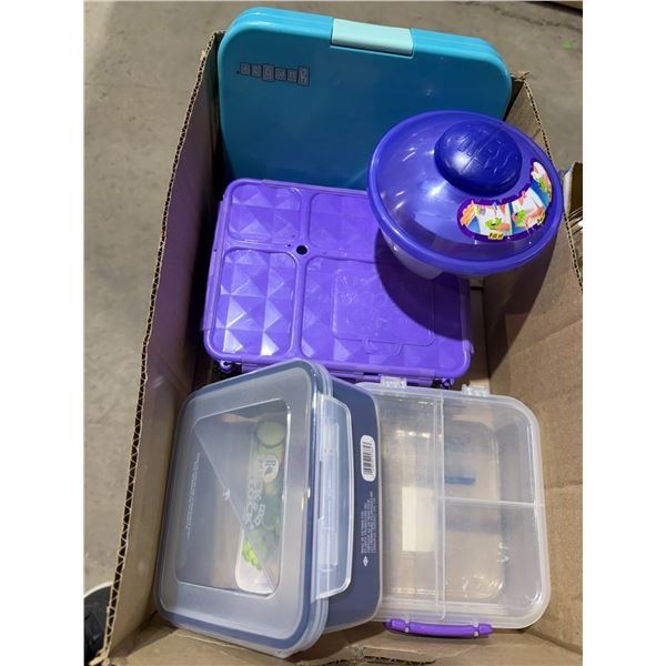 Assorted containers