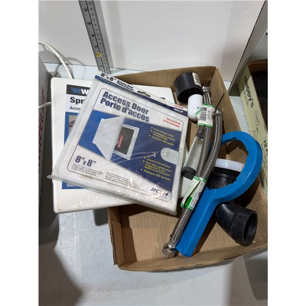 Access panels and plumbing