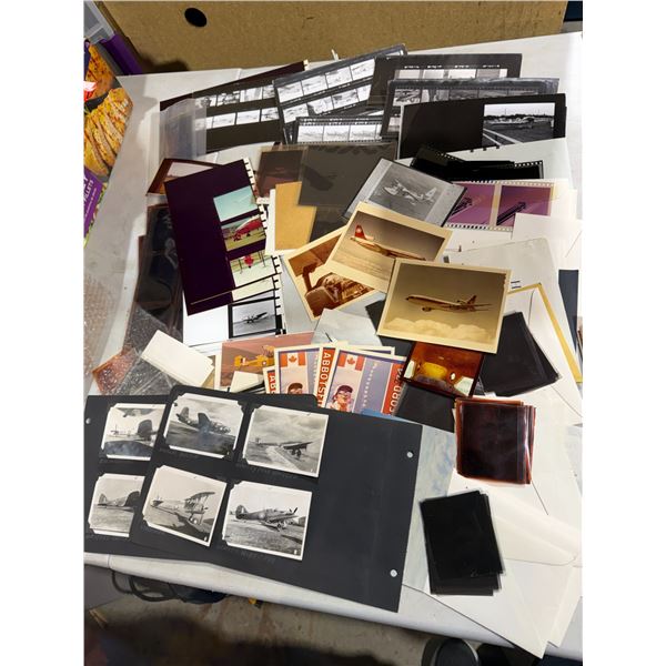 Aviation, pictures and negatives war time, etc.