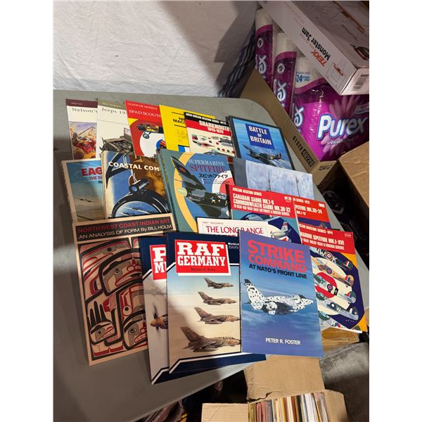 RAF Germany books super Marine, Spitfire, and other aviation books