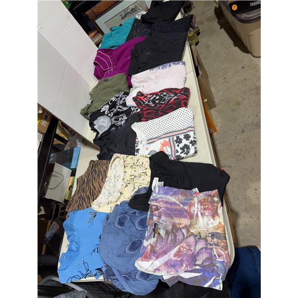 Ladies, clothing, size, large and extra large