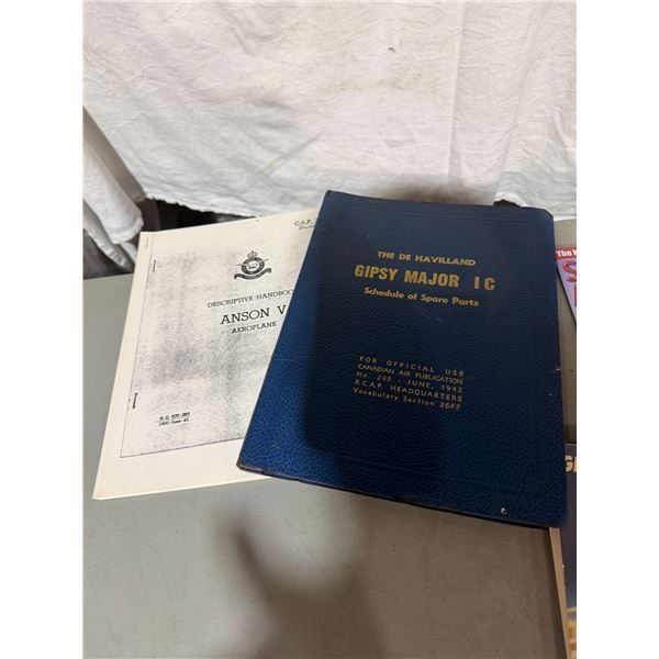 Gypsy Major  I C schedule of spare parts book and descriptive handbook Anson V