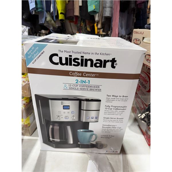 Cuisine art, coffee Center two and 112 cup coffee maker and single serve brew