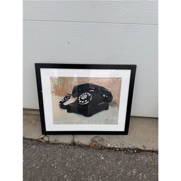 Telephone artwork Craig measures 22.5 x 17 3/4