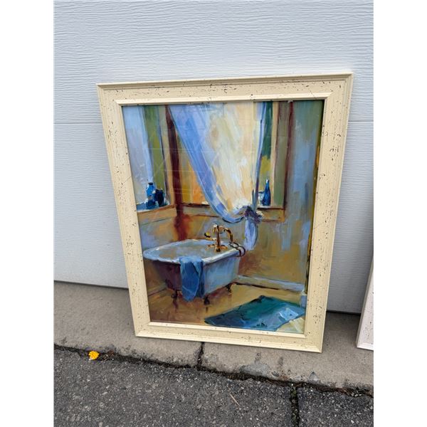 framed art print titled "Sun in the New Bathroom" (also referred to as "Marci's Bathroom") by artist