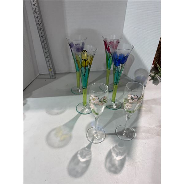 Hand painted glasses