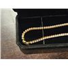 Image 3 : 18K Gold plated 2.5mm Princess cut simulated diamond Necklace