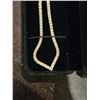Image 5 : 18K Gold plated 2.5mm Princess cut simulated diamond Necklace