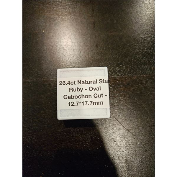 26.4ct Natural Star Ruby- Cabochon Cut