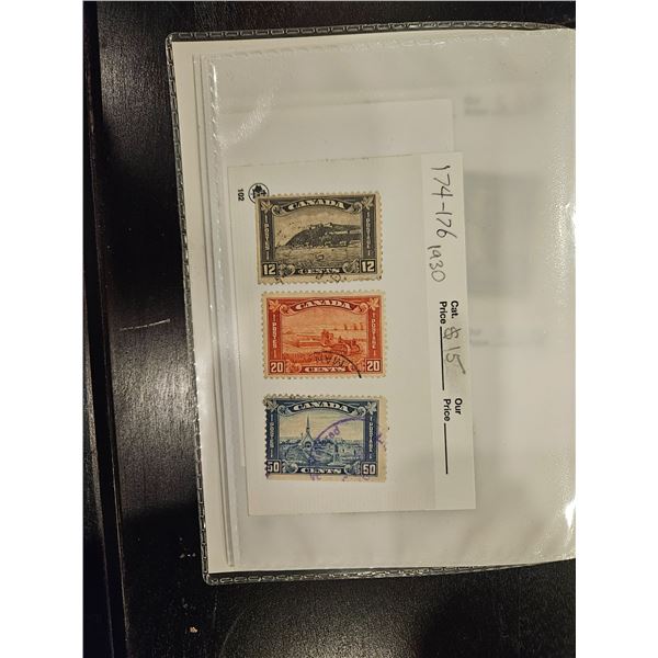 Assorted Canada stamps