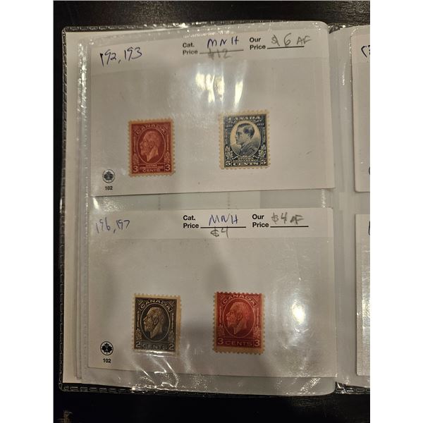 Assorted Canada stamps