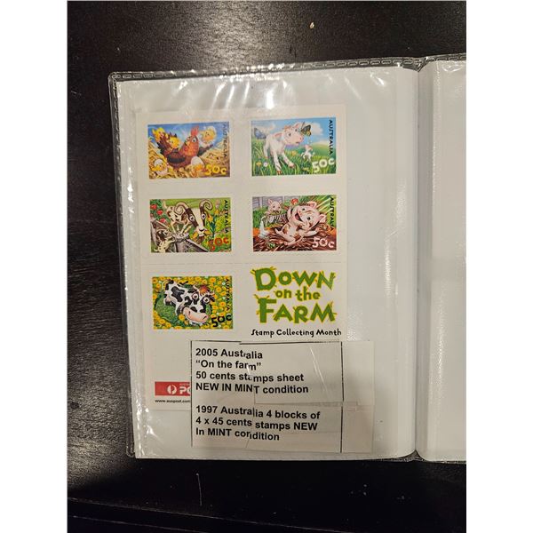 Down on the farm stamp collection