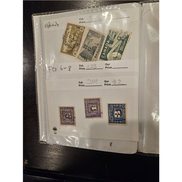 Assorted Canada stamps