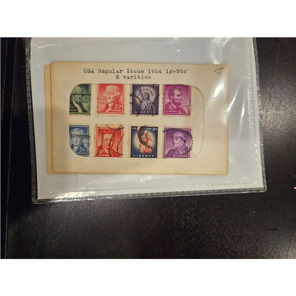 USA 1954 Stamp collection