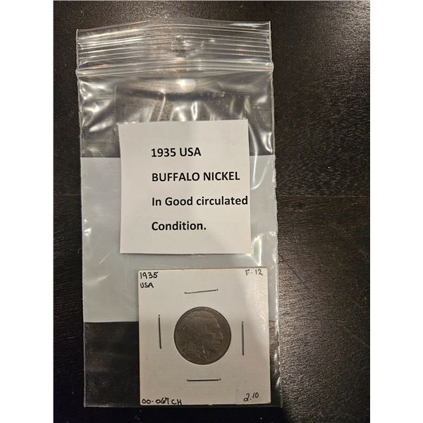 1935 USA Buffalo Nickel
