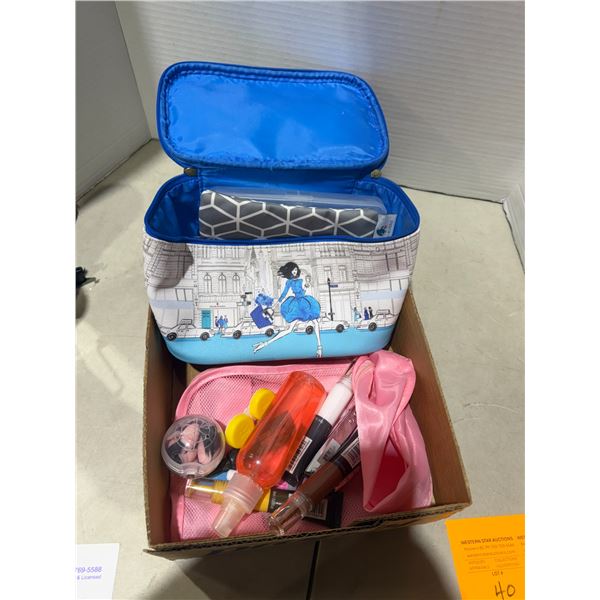 Cosmetic bags, etc.